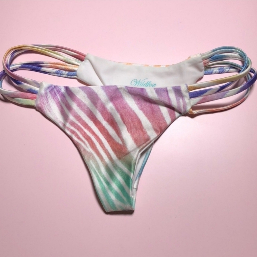 Wildfox Multicolor Striped Bikini Bottom